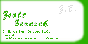 zsolt bercsek business card